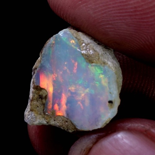 Ethiopian BIG Fire Opal Welo Rough 09.20 CTs AAA+ FIRE Cutting Grade USA DEALER - Picture 6 of 12
