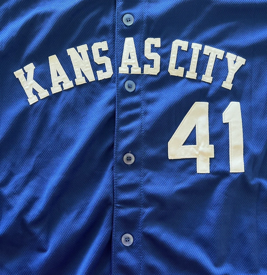 卡洛斯·桑塔纳签名堪萨斯城皇家队球衣 PSA/DNA XL 码 — 第 3/3 张图片