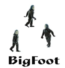 SASQUATCH...Bigfoot is alive Run for it N Scale Finished Beast