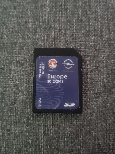 Genuine Vauxhall 2012/2013 EU Satellite Navigation SAT NAV SD Card 7 612 109 322