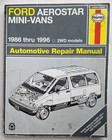 Haynes Repair Manual 36004 (1476) Ford Aerostar Minivans 1986-1996 2WD Rebuild