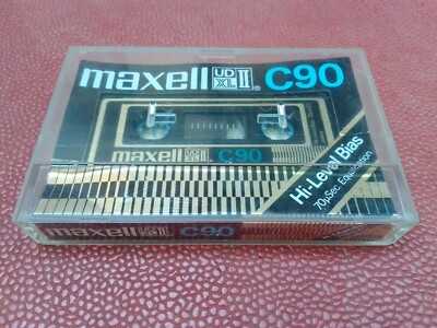 MAXELL UD XL II C90 VINTAGE 1977/79 TYPE II BLANK CASSETTE TAPE Made in ...