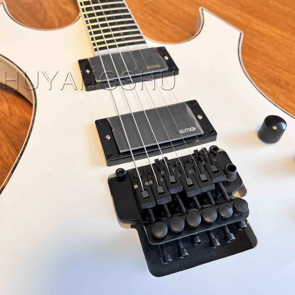 Solid Body Warlock Extreme White Electric Guitar HH Pickup FR Bridge 6 String eBay