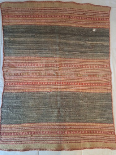 Textil boliviano de lana tejido a mano antiguo - Aguayo - Imagen 6 de 22