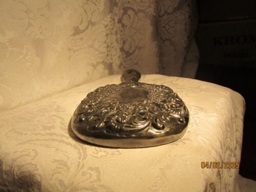 Vintage viktorianisches Zeitalter Silber Teller Beleved Floral Design Handspiegel - Bild 5 von 7