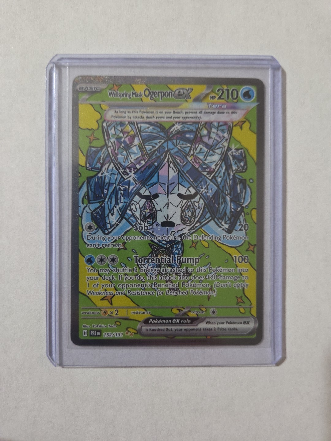 Wellspring Mask Ogerpon ex - 152/131 - Prismatic Evolutions - NM - Pokemon