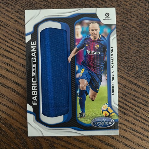 Andres Iniesta 2019-20 Panini Chronicles Certified Fabric of the Game GU Relic