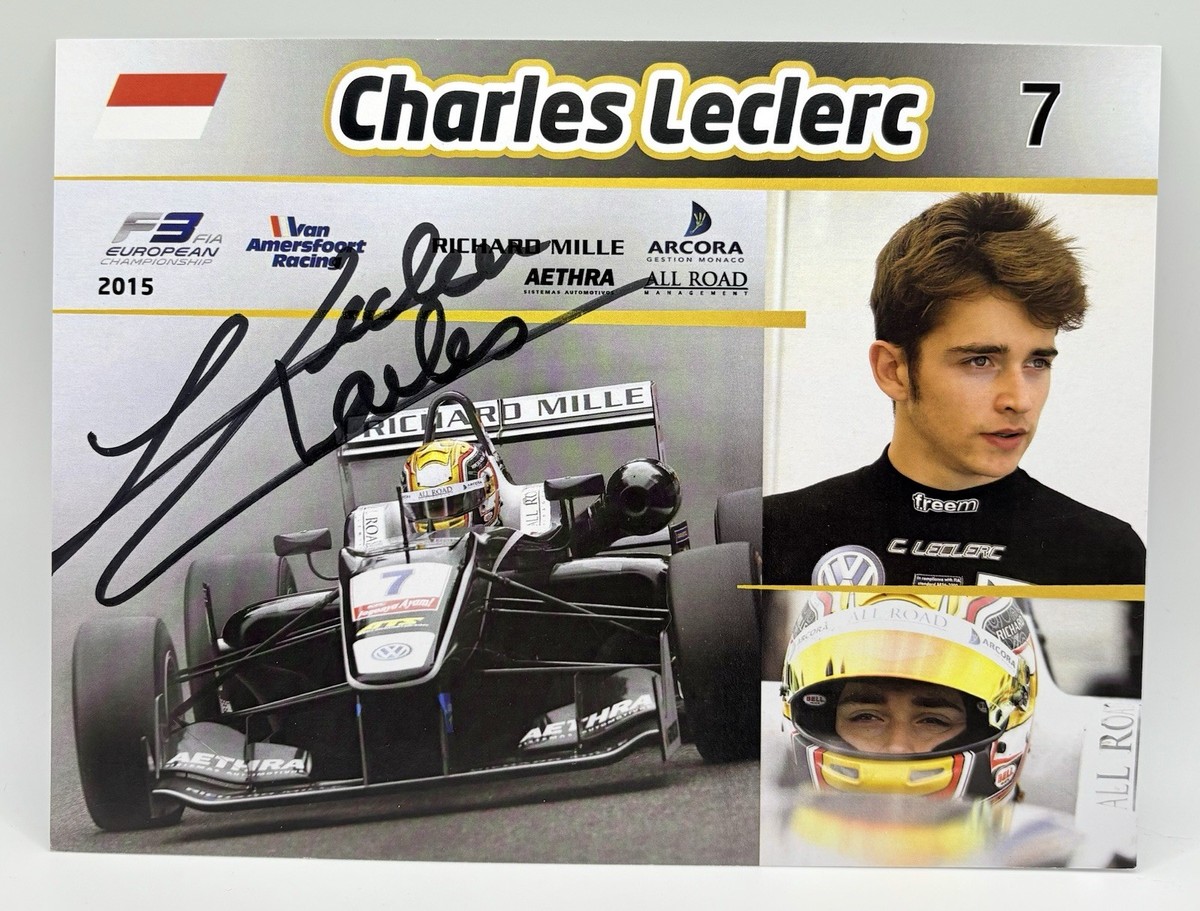 F1 Alfa Romeo Charles Leclerc サイン入り1/2 F1 Alfa Romeo Charles Leclerc サイン入り1/2 F1 Alfa Romeo