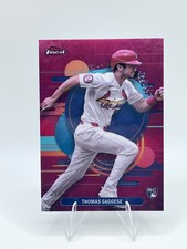 Thomas Saggese 2025 Topps Finest #102 Uncommon Red /5 Color Match