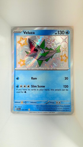 Pokemon Veluza Paldean Fates 125/091 Holo Shiny Rare