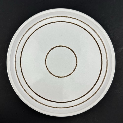 Denby VANILLA Salad Plates (6) Speckled White with Brown Rings Stackable - Picture 21 of 24