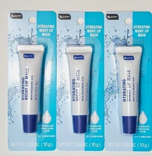 (3) B-Pure Hydrating Night Lip Mask W Hyaluronic Acid, Vitamin E & Shea Butter