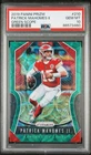 2019 Panini Prizm #210 PATRICK MAHOMES Green Scope /75 PSA 10 GEM MINT POP 8