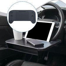 Foldable Food Tray Table for Eating in Car Accessory Car Steering Wheel Tray