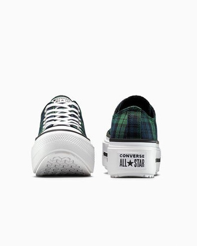 Converse Chuck Taylor All Star Lift Double Stack Plateau Plaid Low-Top Schuhe - Bild 7 von 7