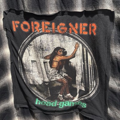 Foreigner Grizzly Mountain Flannel Shirt Jacket Mens L Plaid Sherpa Music Band