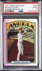 2021 TOPPS HERITAGE CHROME-REFRACTOR #245 SHOHEI OHTANI 349/572 PSA 9