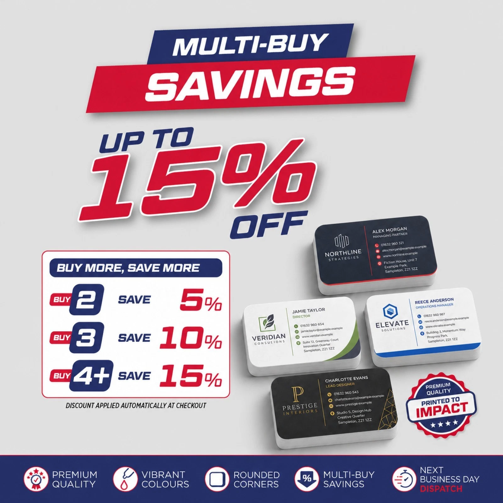 custom rounded corners premium business cards printing
