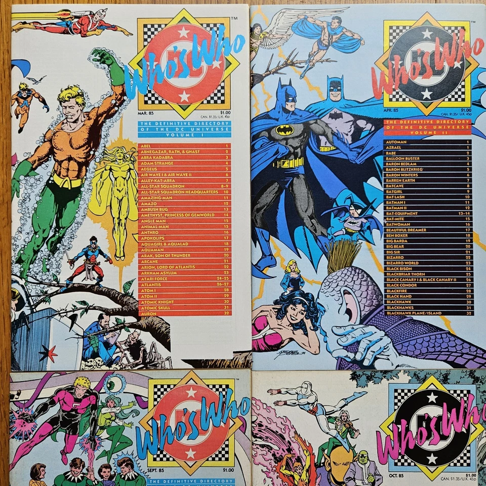 Huge Lot Of 31 DC WHO'S WHO Complete Set 1-26 & Update '87 1,3-5 & '88 #1 VF-NM  - Image 3 of 4