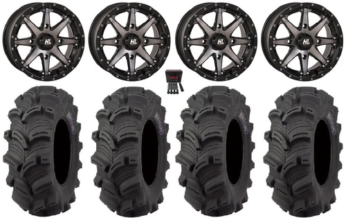 High Lifter HL10 14" Wheels Sm 28" Executioner Tires Yamaha Viking Wolverine