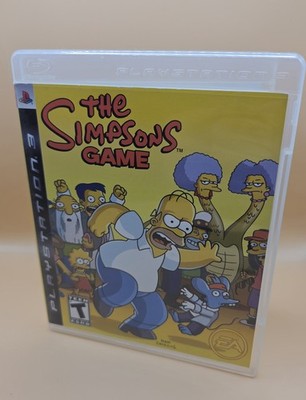 The Simpsons Game (PlayStation 3 PS3, 2007) No Manual - Tested