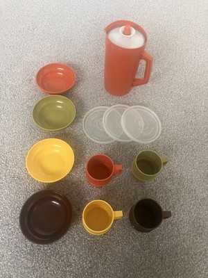 Vintage 1979 Tupperware Mini-Serve It Set Kinderspielzeug 