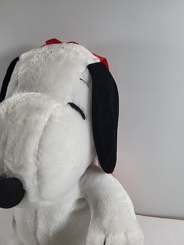 Vintage 2014 Peanuts Snoopy Plush Pouch Backpack Bag Sack Stuffed FAB Starpoint - Picture 4 of 20