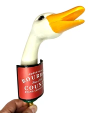 GOOSE ISLAND - BOURBON COUNTY BRAND COFFEE STOUT - BEER TAP HANDLE (DUCK)