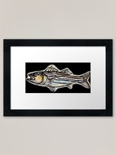 Striper Framed Art Print Framed Wall Art Poster Canvas Print Picture