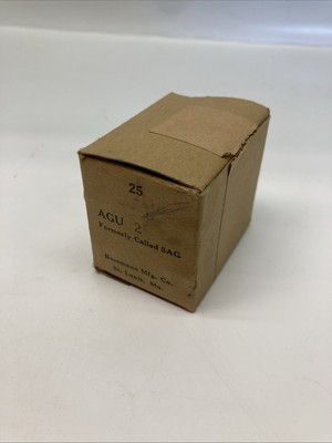 Lot Of 25 New Bussmann AGU-2 Fast Acting Glass Midget Fuses | U.S.A. SELLER