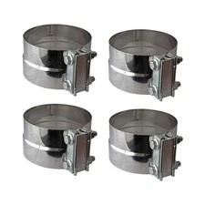 Northeastern Exhaust (4 Pack) 4" Id/od Lap Joint Exhaust Band Clamps