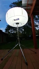 multiquip GB3LED-300led, diffuser balloon light, tripod stand W/3 stage 