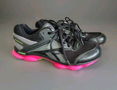 Reebok Runtone Ready Sneaker UK 7,5 EUR 41 Schwarz Pink Running Guter Zustand