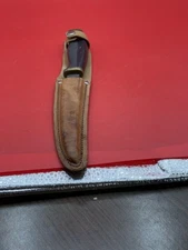 TRAMONTINA FILLET KNIFE IN LEATHER SHEATH, VINTAGE, RARE
