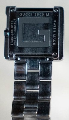 GUCCI 3600L Ladies Quartz Watch Silver Stainless Steel No Box Pre
