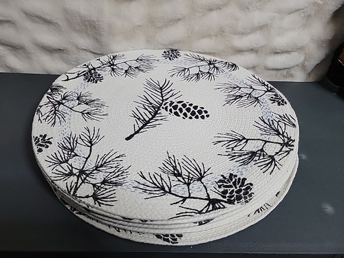 (Lot Of 12) Kay Dee Designs Kitchen Braided Placemat 14.5" Round - Picture 1 of 4