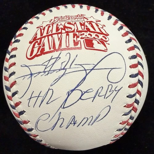 Sammy Sosa HR Derby Champ Signed 2000 All Star Game Logo Baseball BAS Holo Only