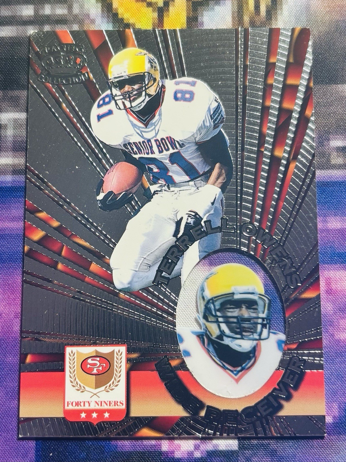 1996 Pacific Invincible Silver Terrell Owens RC #I-132 49ers