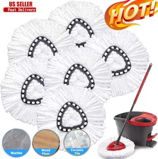 6x Replacement Microfiber Mop HEAD For O-Cedar Spin Mop Easy Clean Wring Refill