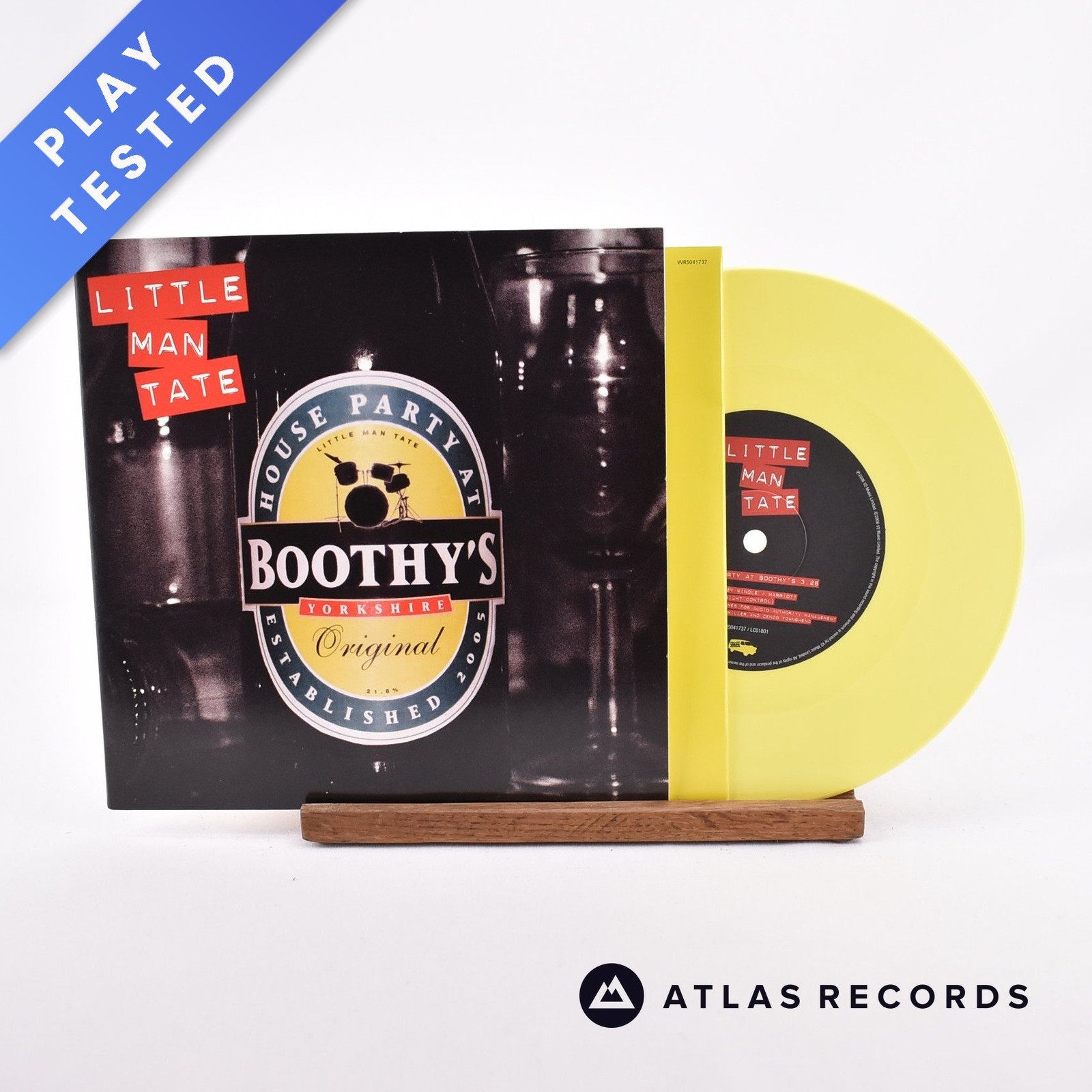 Little Man Tate - House Party At Boothy's - Yellow 7"" Vinyl Record - NM/NM