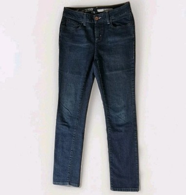 DKNY Jeans Women 4 Blue Soho Skinny Slim Fit Dark Wash Classic Casual Everyday