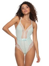 Jezebel Women's Henny Lace Bodysuit - Blue Large