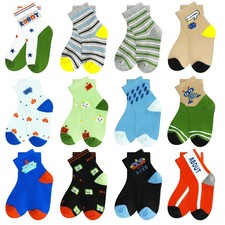 Kids Boys Girls Socks Cartoon Cotton Childrens Socks Toddler Trainer...