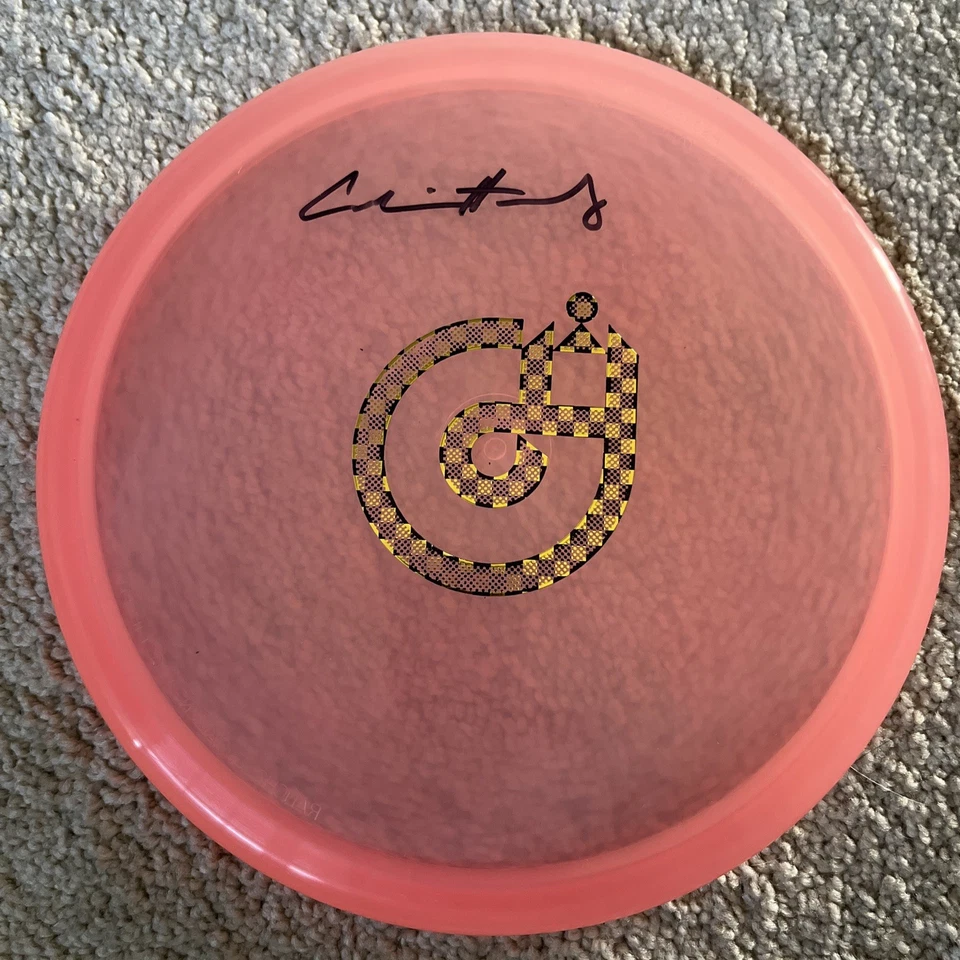 Autografiado Innova Champion Rhyno con logotipo de Calvin Heimburg en lámina dorada y negra 171 g Foto 2 de 3