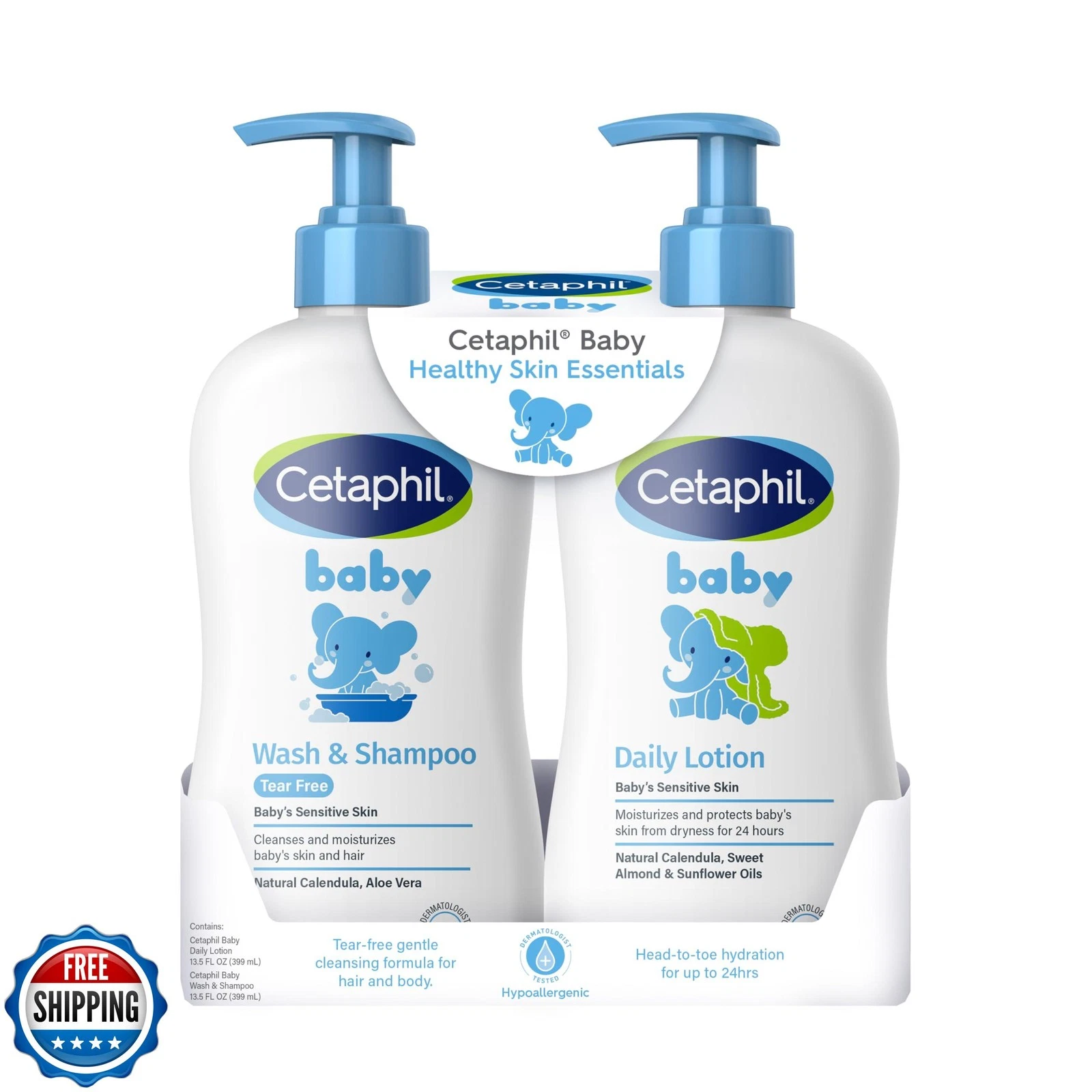 Cetaphil Baby Wash and Shampoo Plus Body Lotion, Healthy Skin Essentials, Hea
Opens in a new window
