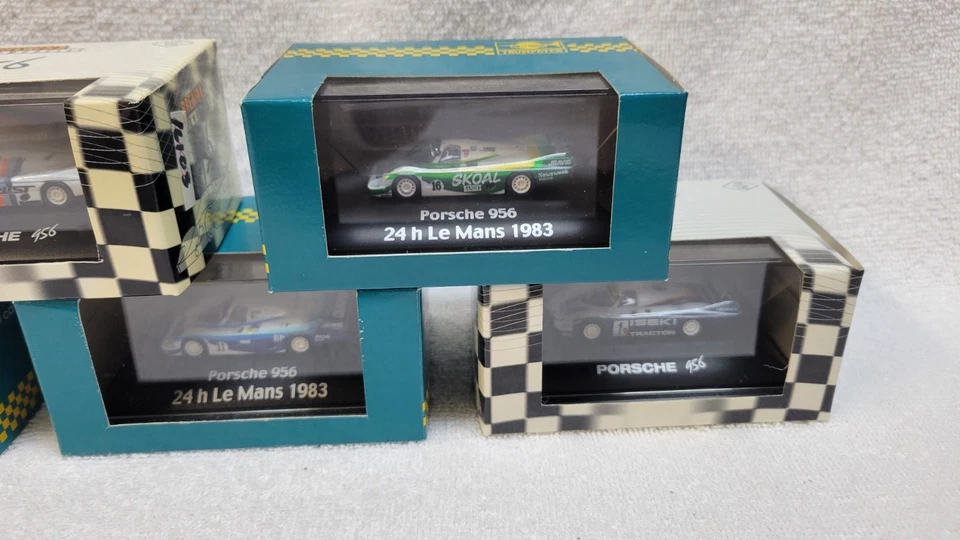 3 "Trompetista" y 2 Brekina 1/87 Porsche 956L LeMans coches deportivos (de Alemania) Foto 3 de 3