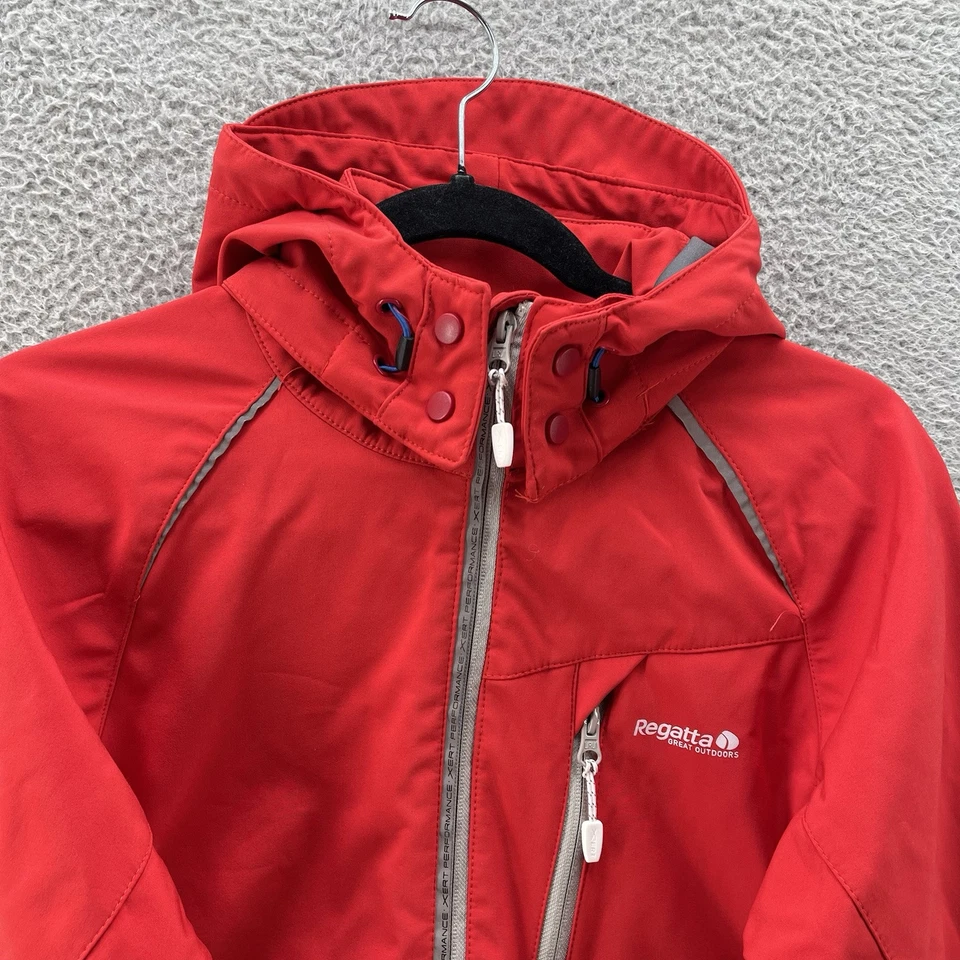 Regatta Great Outdoors Jacket Women Small Red Softshell XPT Membrane Gorpcore - Image 4 of 4