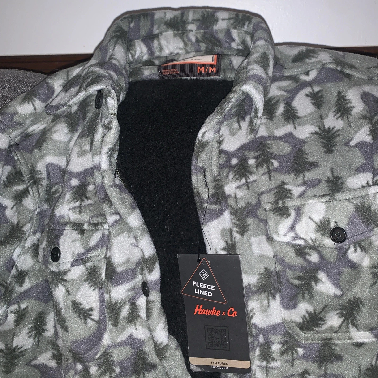 HAWKE & CO Outfitter Men’s Fleece lined, warm Shirt Jacket Size M