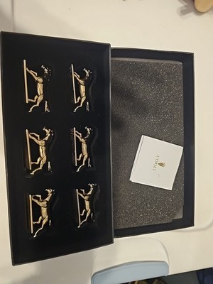 Horse'' chopstick rests, set of 6, gold by L'Objet