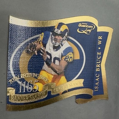 2000 Quantum Leaf Banner Season Century Isaac Bruce #BS-32  69/99 HOF Rams Gold